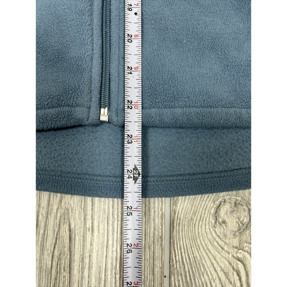 Vintage Woolrich Blue Collar Zip Up Fleece Vest Bodywarmer Mom Gift Womens SZ M - Picture 3 of 8